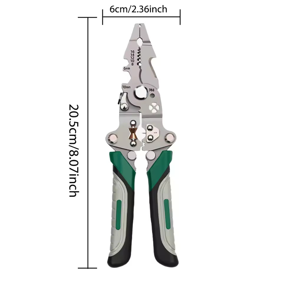Foldable Multi-Function Wire Stripper & Crimping Tool