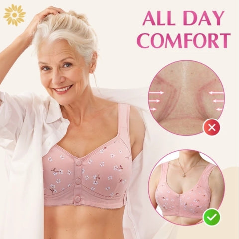 Comfortable & Convenient Front Button Bra – Easy Wear Bra for Women
