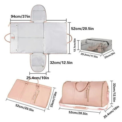 Foldable Travel Bag – Large Capacity, Lightweight Portable Luggage Tote