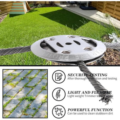 6 Inch Steel Wire Brush Cutter Trimmer Head for Lawn Mower & Garden Grass Removal