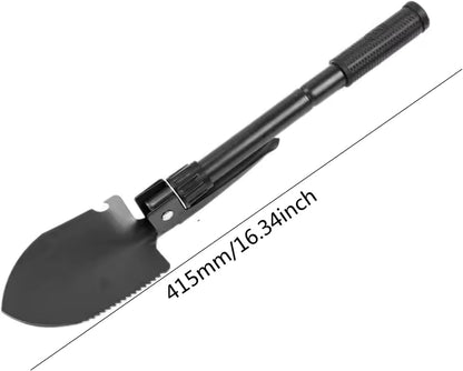 Folding Camping Shovel – Military Survival Tool with Pouch