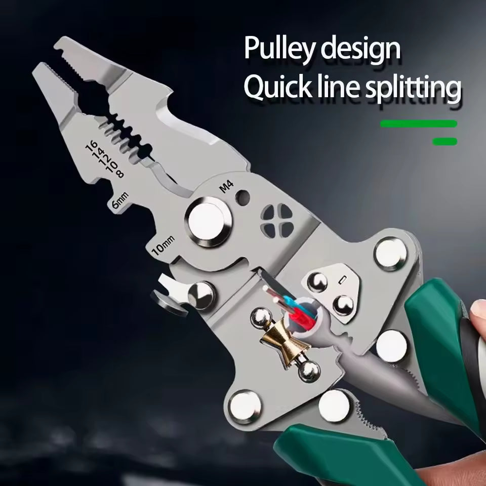 Foldable Multi-Function Wire Stripper & Crimping Tool