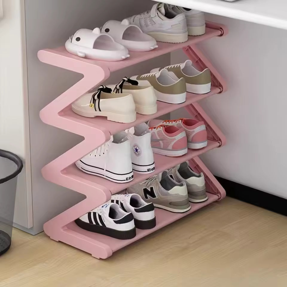 Z-Shaped Shoe Rack – Multi-Layer Storage Organizer