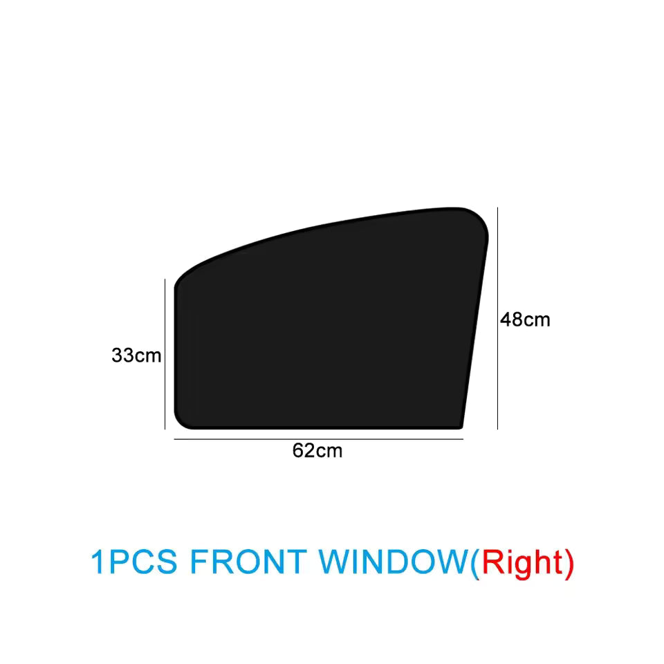 Magnetic Car Sunshade – UV Protection Window Cover