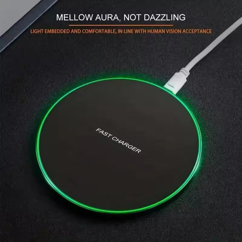 Fast 30W Wireless Charging Pad for iPhone, Samsung, Xiaomi, Huawei