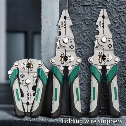Foldable Multi-Function Wire Stripper & Crimping Tool