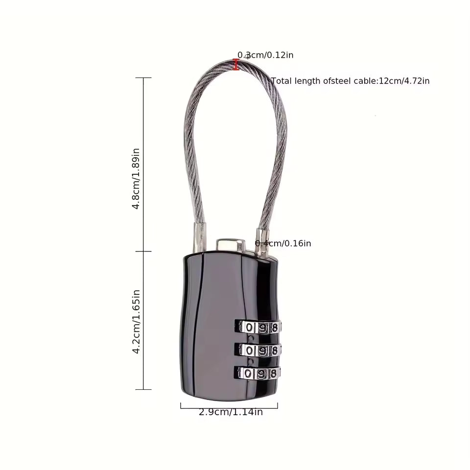 Travel Luggage Combination Lock – Password Security Padlock