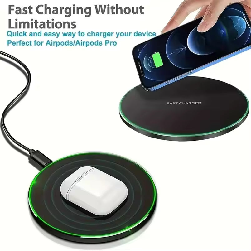 Fast 30W Wireless Charging Pad for iPhone, Samsung, Xiaomi, Huawei