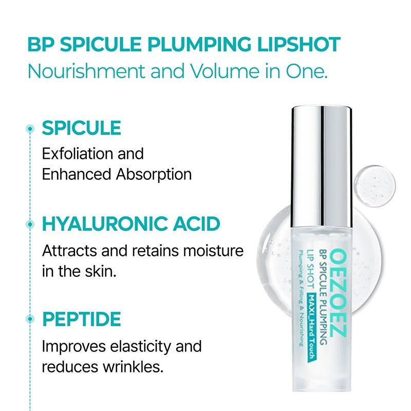 Spicule Plumping Lip Shot – Hydrating Lip Enhancer for Fuller, Smoother Lips