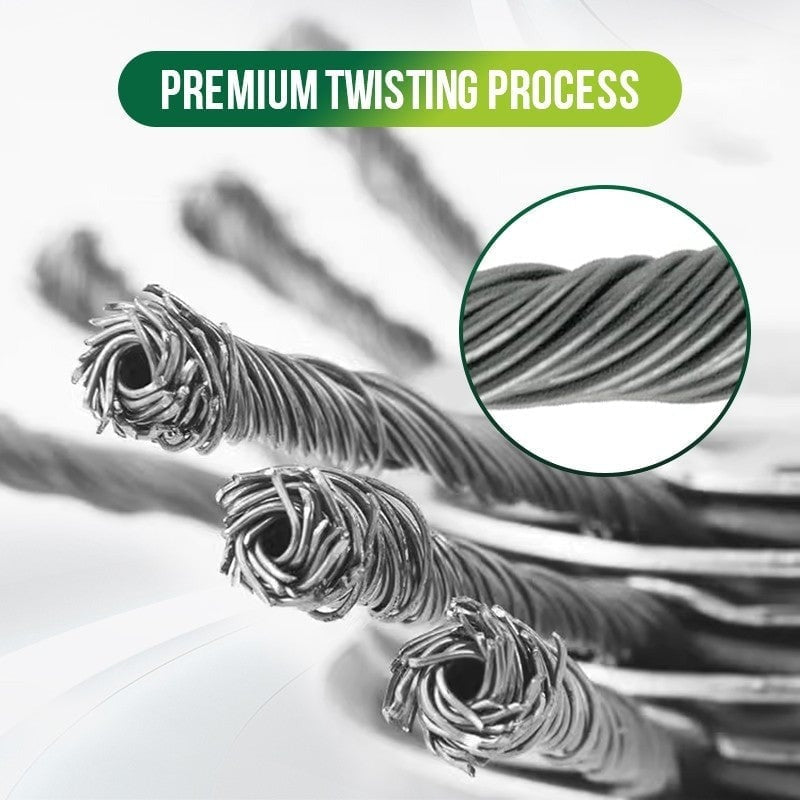 6 Inch Steel Wire Brush Cutter Trimmer Head for Lawn Mower & Garden Grass Removal