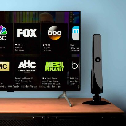 100+ TV Channels, No Monthly Fees
